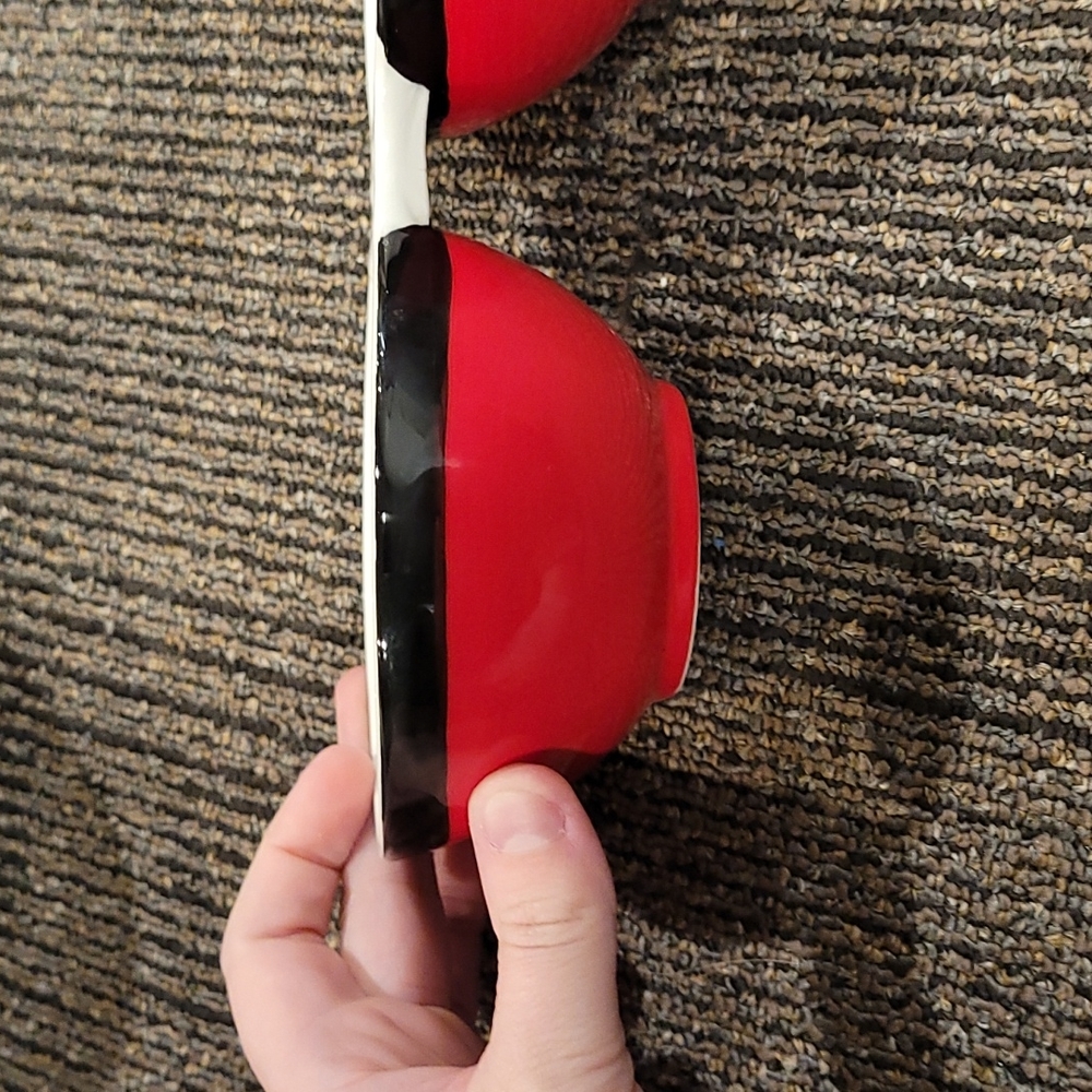 Santa Appetizers bowl and knife - Picture 8 of 11